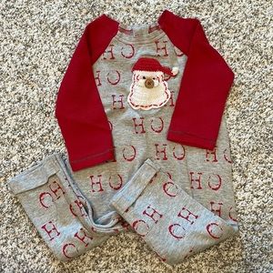 Mud Pie Santa PJ Baby Bodysuit